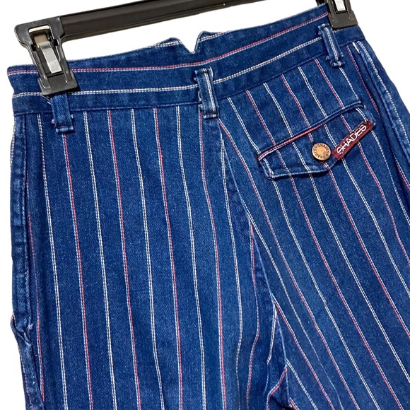 Vintage 80s Shades Pinstripe High Rise Jeans - Picture 6 of 9